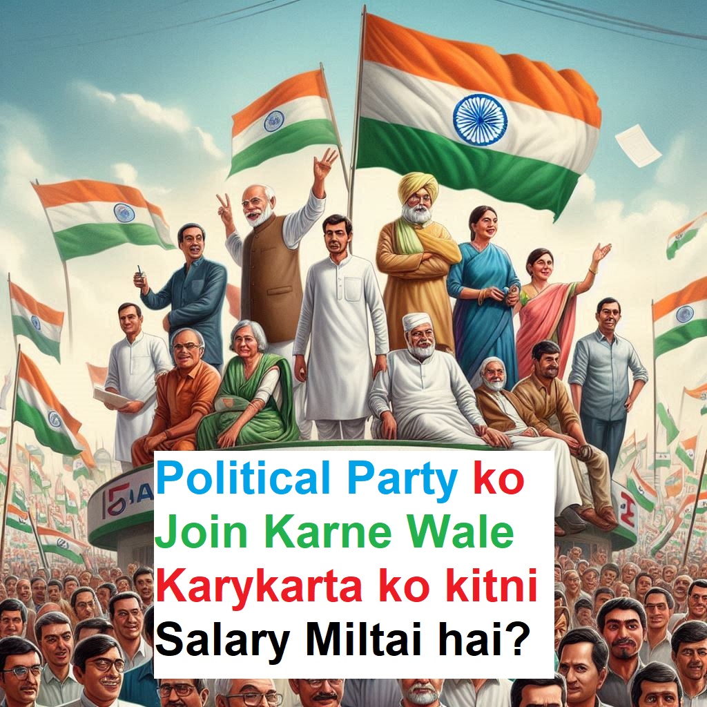 Political Party join karne wale karykarta ko kitni salary miltai hai?